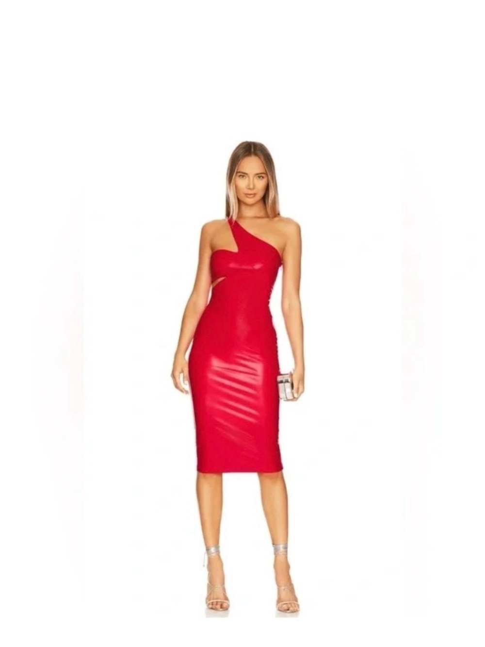 Amanda Uprichard Red Midi Dress